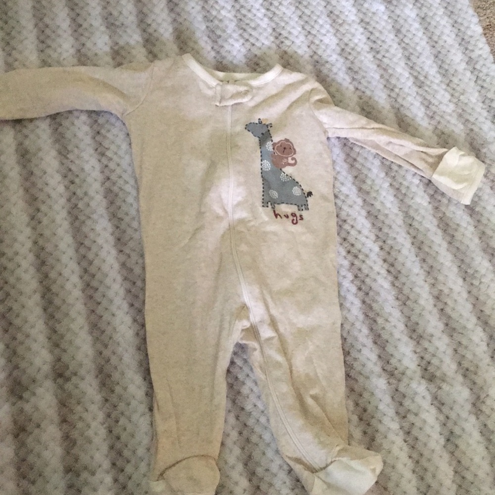 Pajama onesie with footies and hand cover